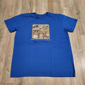 Hawaii Big Island Tourist Graphic Short Sleeve Tee Shirt Men's Size Large